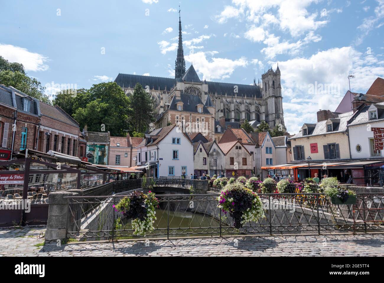 Notre Dame d'Amiens, Cathédrale d'Amiens, site classé au patrimoine mondial de l'UNESCO, Amiens, somme, hauts-de-France, France Banque D'Images