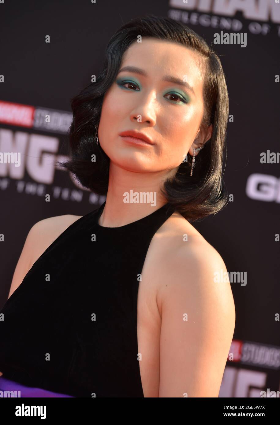 Los Angeles, États-Unis. 17 août 2021. Meng'er Zang participe à la première Marvel de Disney de Shang-Chi et à la légende des dix anneaux au théâtre El Capitan de Los Angeles. 16 août 2021. Crédit : Tsuni/USA/Alay Live News Banque D'Images