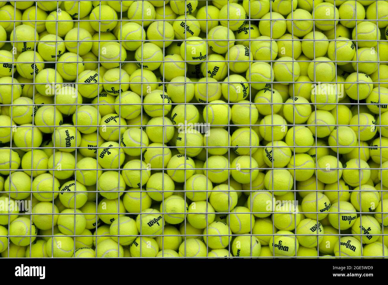 Balles de tennis à l'événement sportif, Montréal, province de Québec, Canada Banque D'Images
