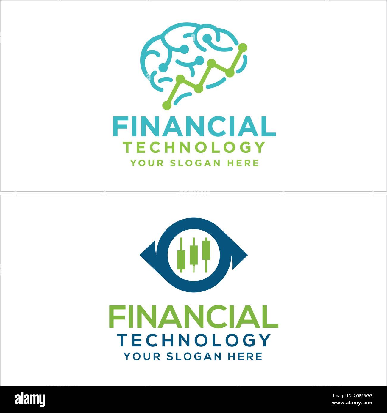 Symbole financier de la technologie combinaison cerveau point technologie et avec le commerce de barre Illustration de Vecteur