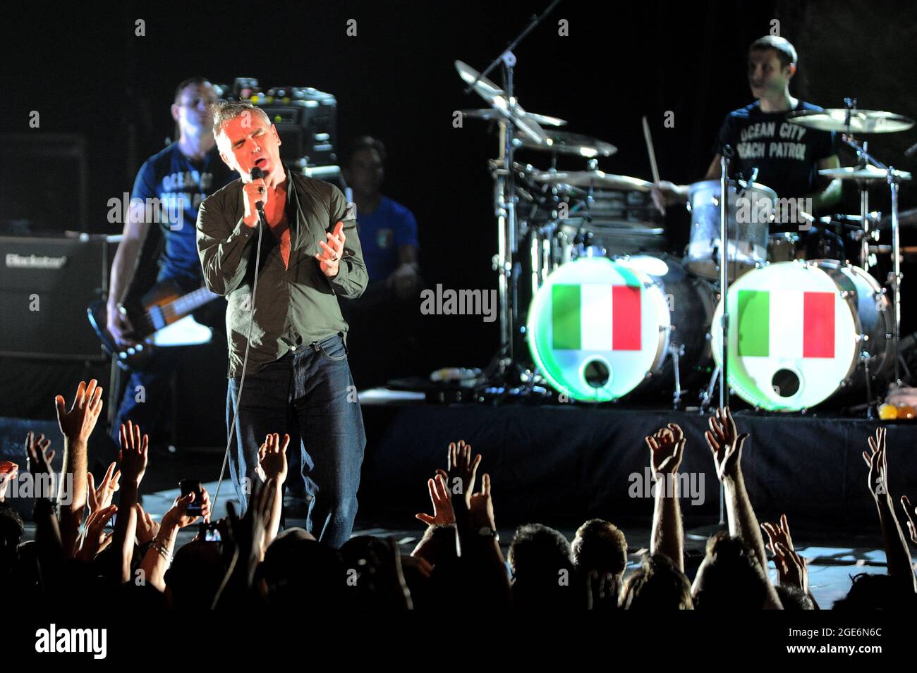 Milan Italie 2012-07-10 : concert live de Morrissey au Théâtre Arcimboldi Banque D'Images