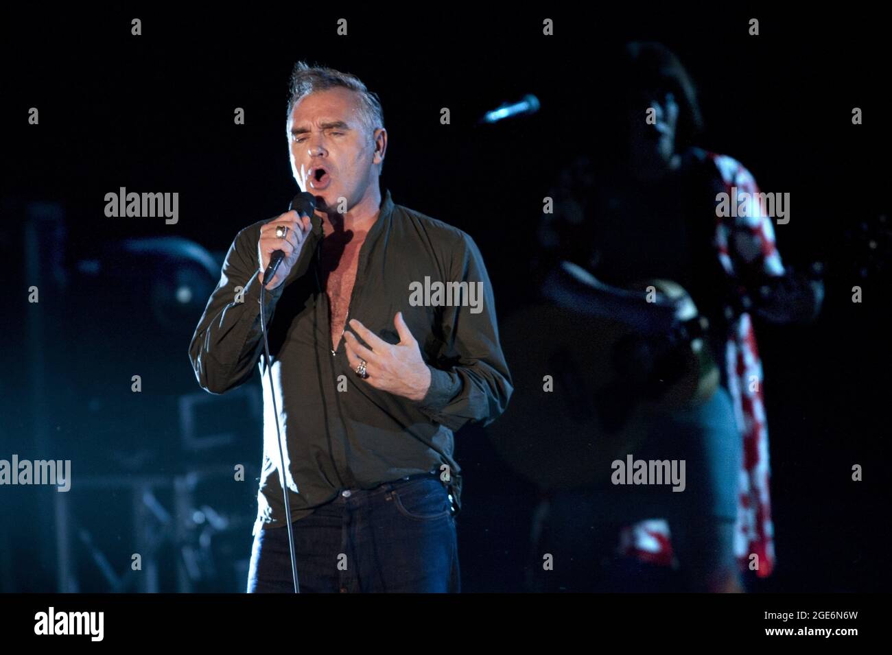 Milan Italie 2012-07-10 : concert live de Morrissey au Théâtre Arcimboldi Banque D'Images