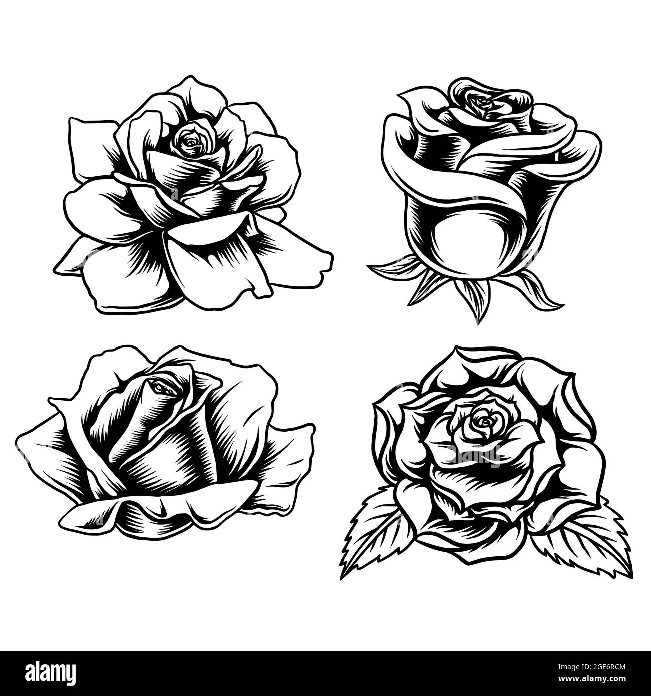 ensemble de motifs vectoriels rose Illustration de Vecteur