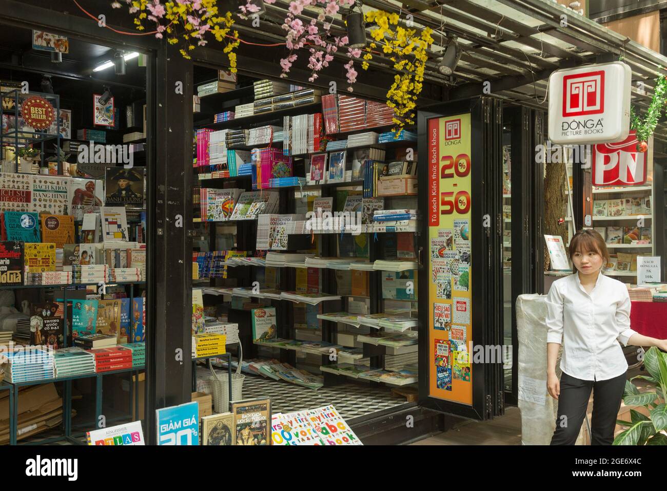 Librairie à Ho Chi Minh ville Banque D'Images