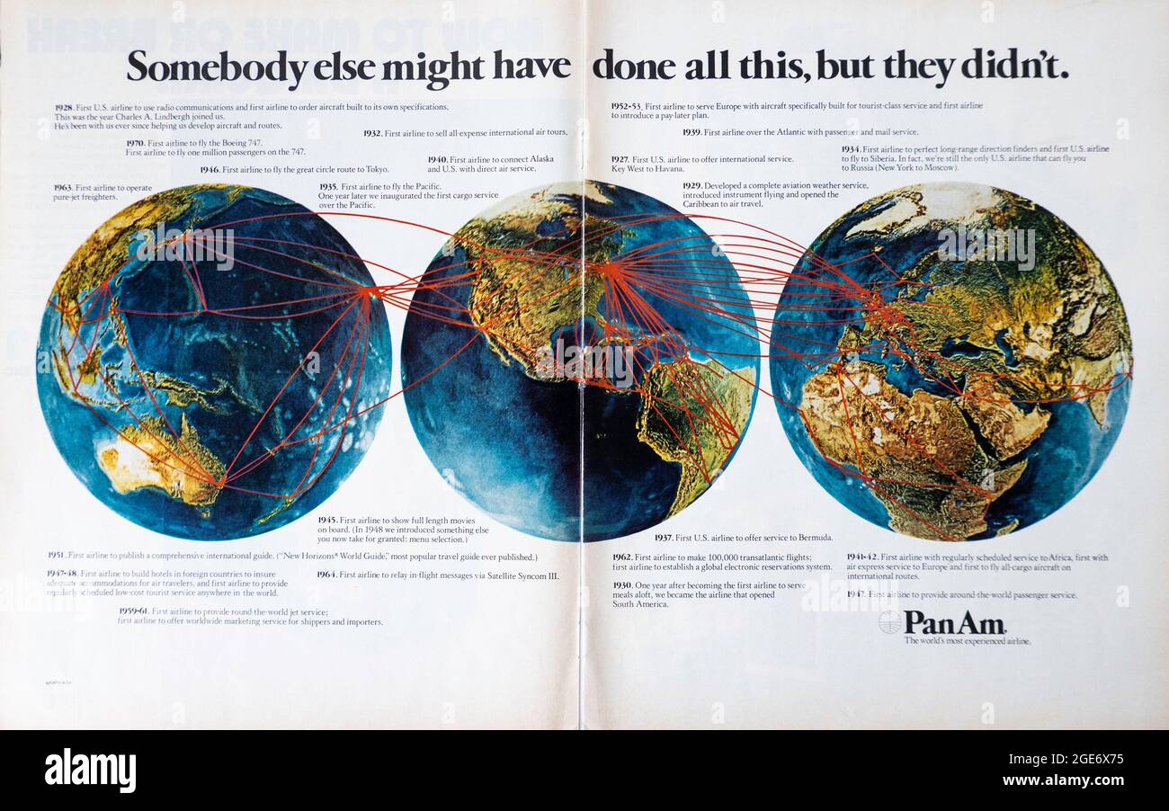 Publicité du magazine Vintage Life, numéro du 22 octobre 1971, États-Unis Banque D'Images