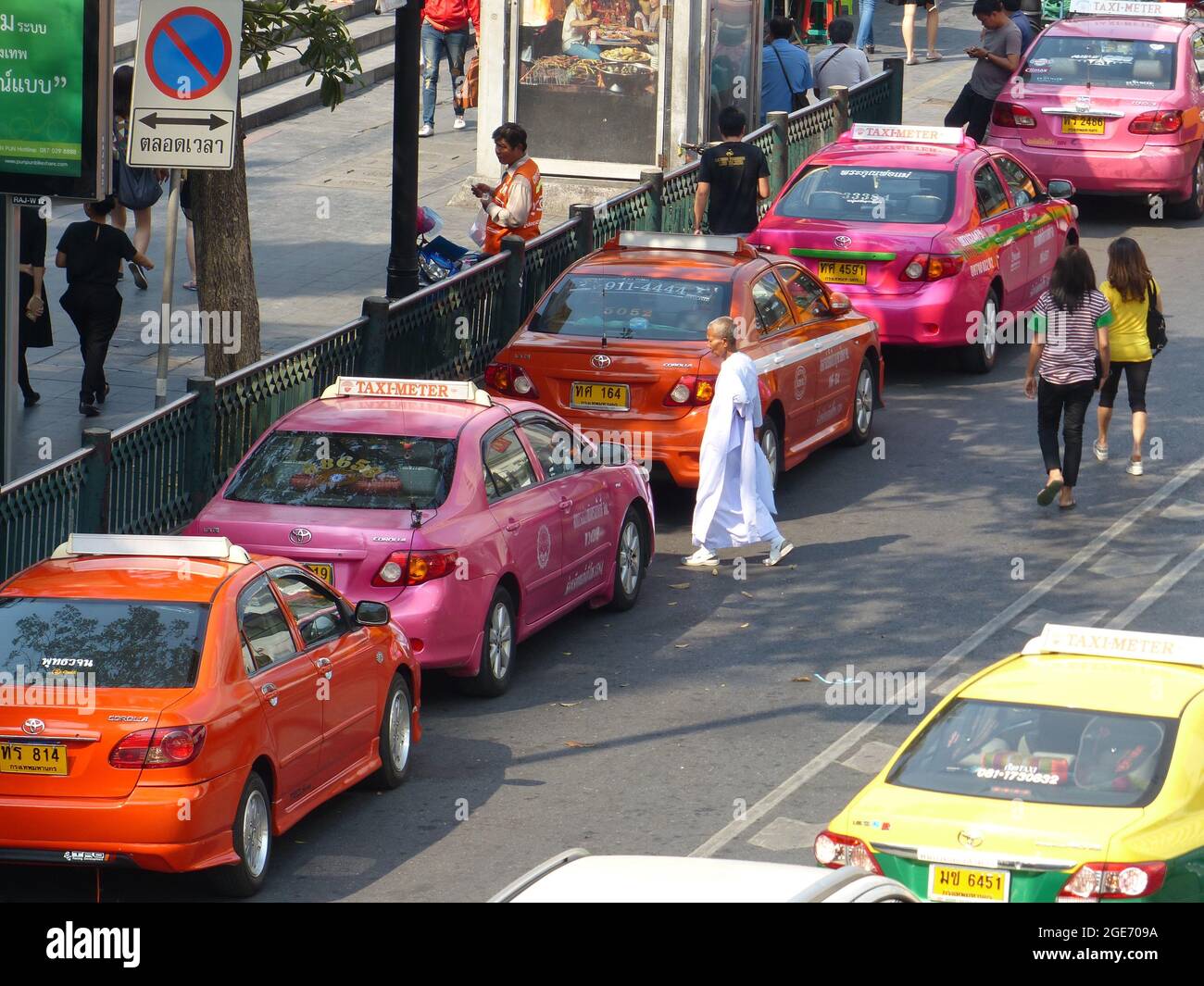 Thaïlande, Bangkok, embouteillage, taxis, congestion Banque D'Images