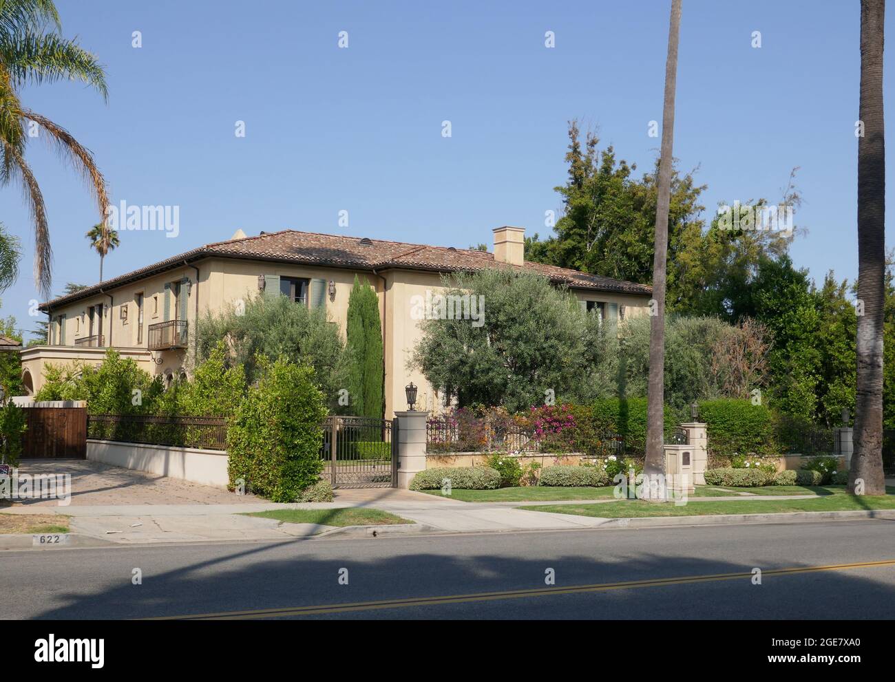 Beverly Hills, Californie, États-Unis 13 août 2021 UNE vue générale de l'atmosphère de l'acteur Macdonald Careys ancienne maison/maison au 620 N. Canon Drive le 13 août 2021 à Beverly Hills, Californie, États-Unis. Photo par Barry King/Alay stock photo Banque D'Images