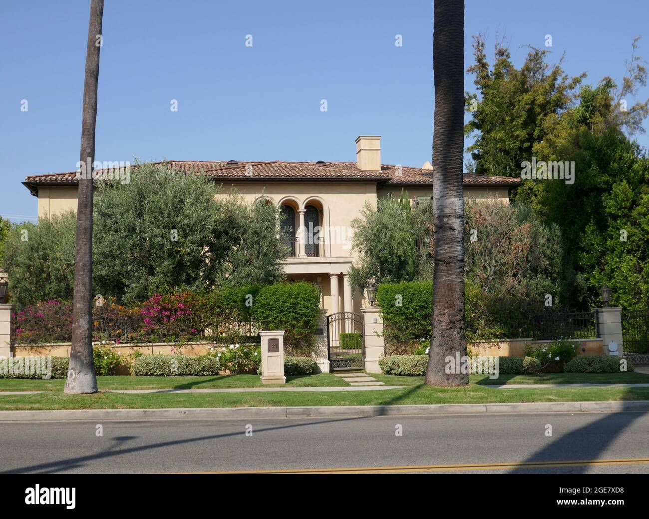 Beverly Hills, Californie, États-Unis 13 août 2021 UNE vue générale de l'atmosphère de l'acteur Macdonald Careys ancienne maison/maison au 620 N. Canon Drive le 13 août 2021 à Beverly Hills, Californie, États-Unis. Photo par Barry King/Alay stock photo Banque D'Images