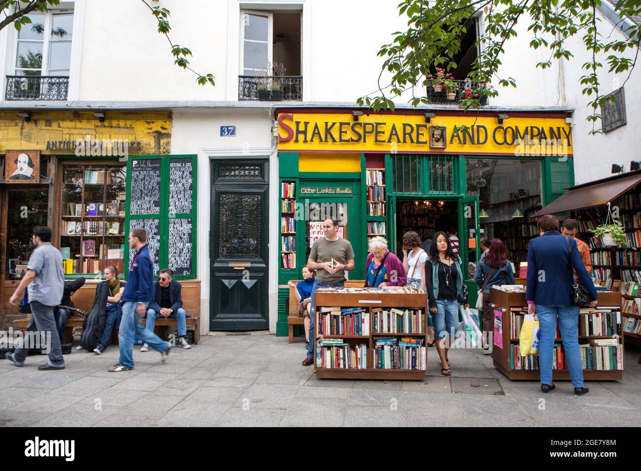 Librairie Shakespeare and Company, Paris, France Banque D'Images