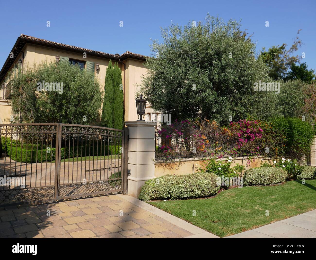 Beverly Hills, Californie, États-Unis 13 août 2021 UNE vue générale de l'atmosphère de l'acteur Macdonald Careys ancienne maison/maison au 620 N. Canon Drive le 13 août 2021 à Beverly Hills, Californie, États-Unis. Photo par Barry King/Alay stock photo Banque D'Images