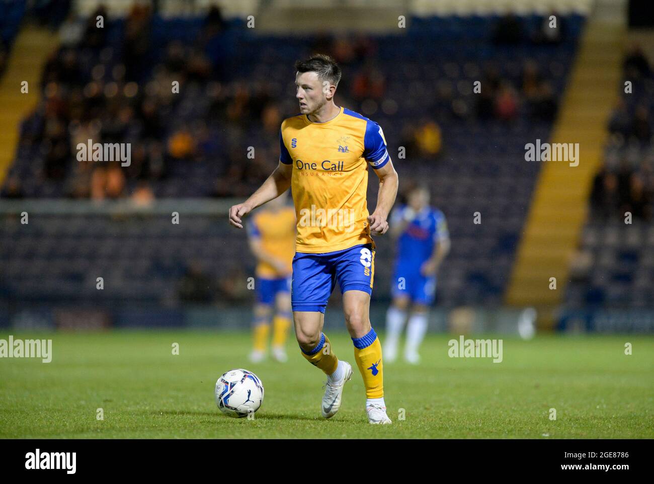 Mansfield Ollie Clarke lors du match Sky Bet League 2 entre Colchester United et Mansfield Town au Weston Homes Community Stadium, à Colchester, le mardi 17 août 2021. (Credit: Ben Pooley | MI News) Credit: MI News & Sport /Alay Live News Banque D'Images