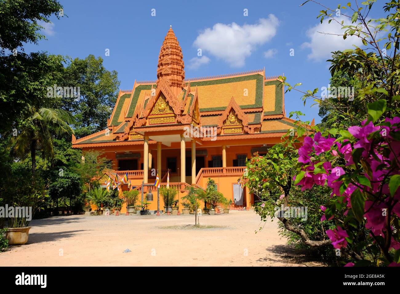 Cambodge Krong Siem Reap - Pagoda Wat Bo Banque D'Images