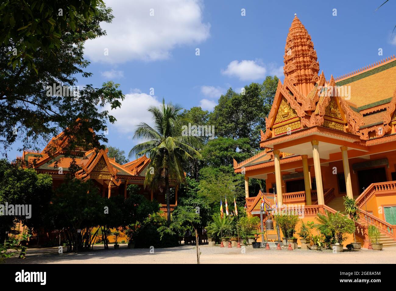 Cambodge Krong Siem Reap - Pagoda Wat Bo Banque D'Images
