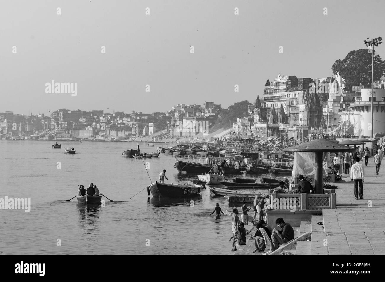 Ville Sainte de Varanasi Inde Banque D'Images