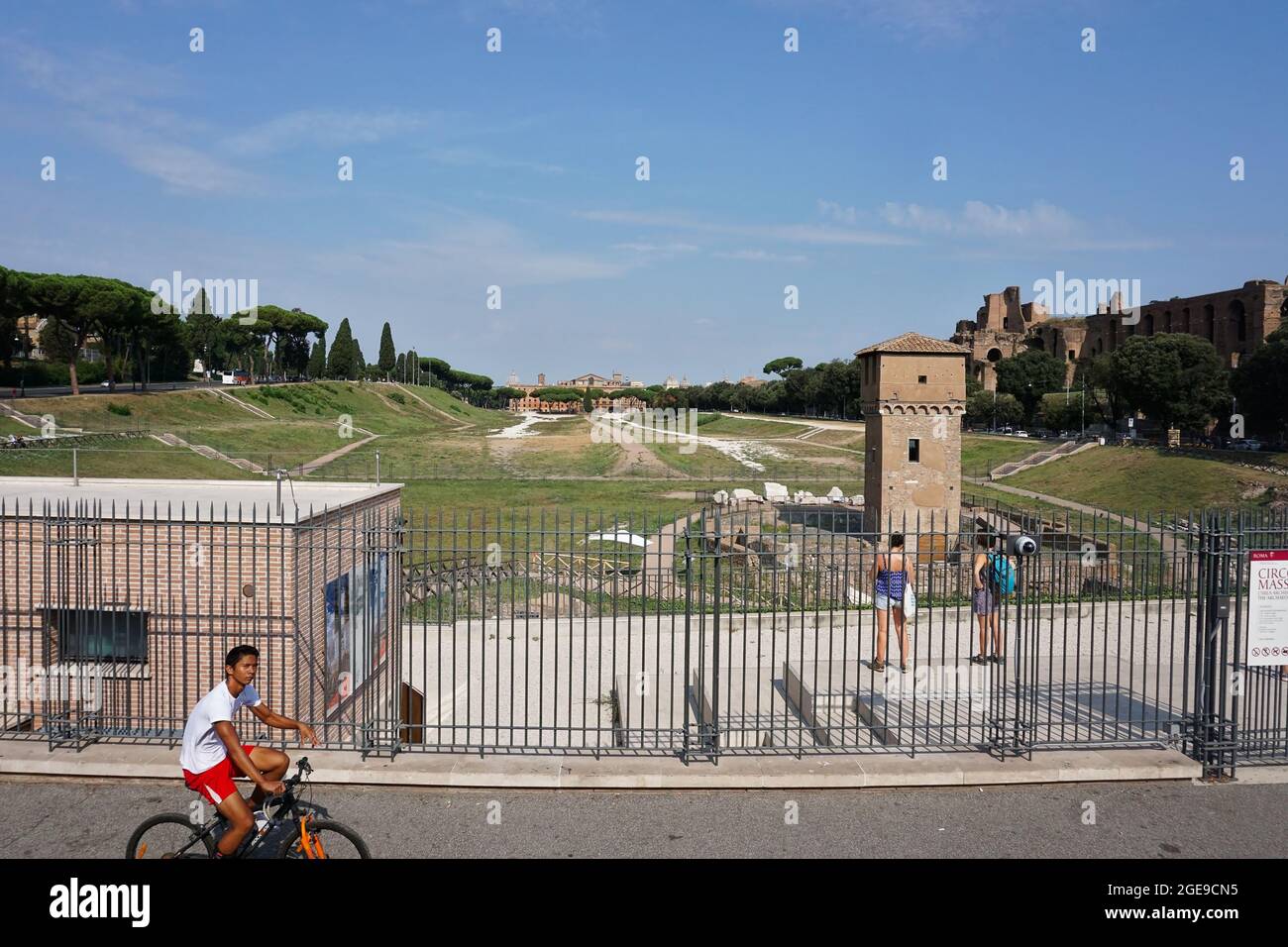ROME, ITALIE - 01 septembre 2019 : un ancien stade de course de chars romain « Circus Maximus » à Rome, Italie Banque D'Images