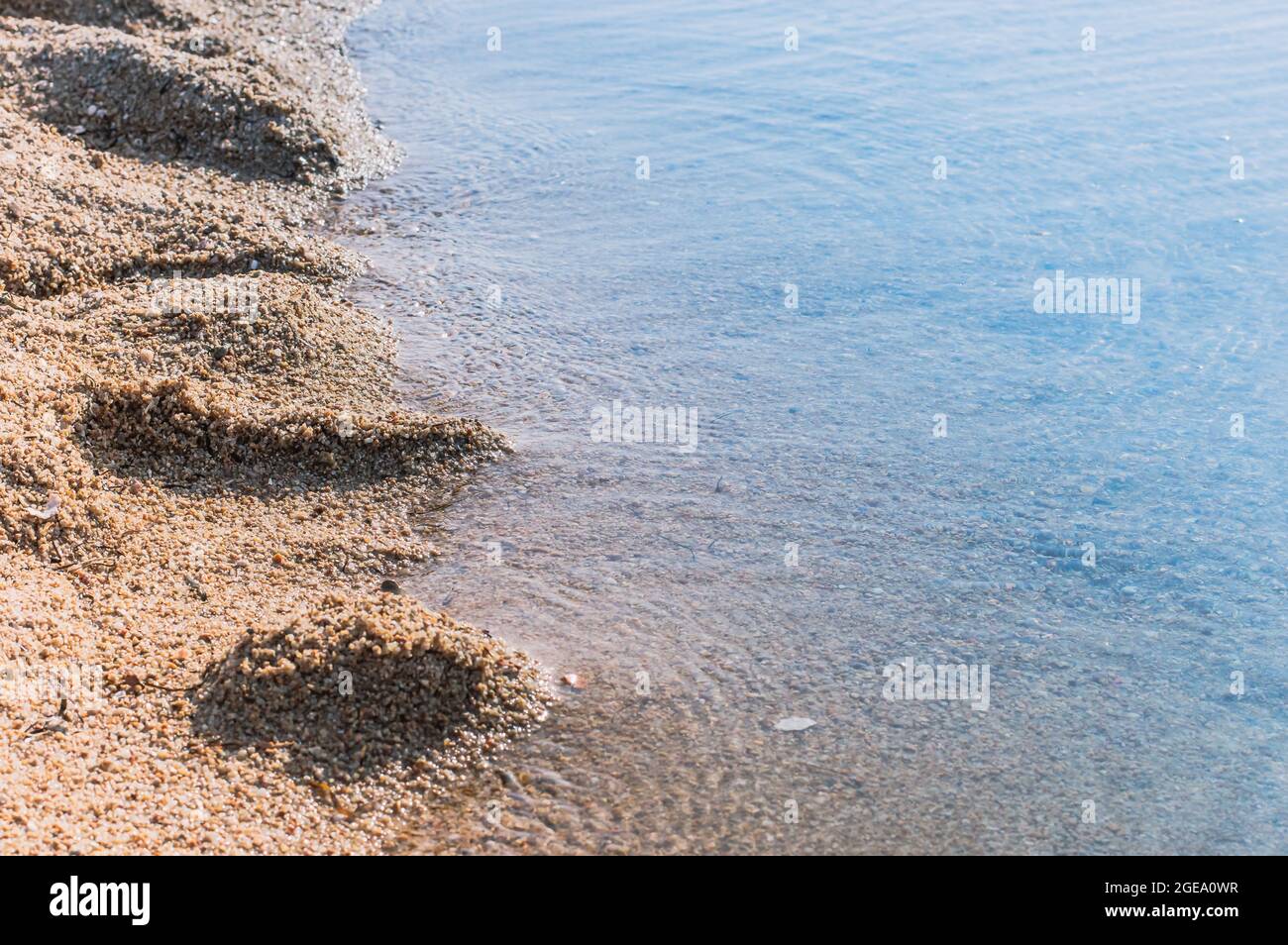 Connexion du sable et de la mer.fond mer.concept d'été Banque D'Images