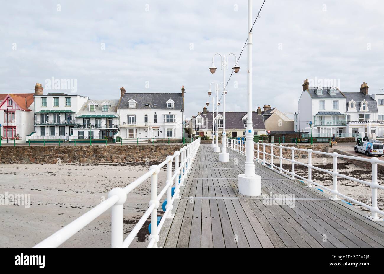 Maisons en bord de mer. Banque D'Images