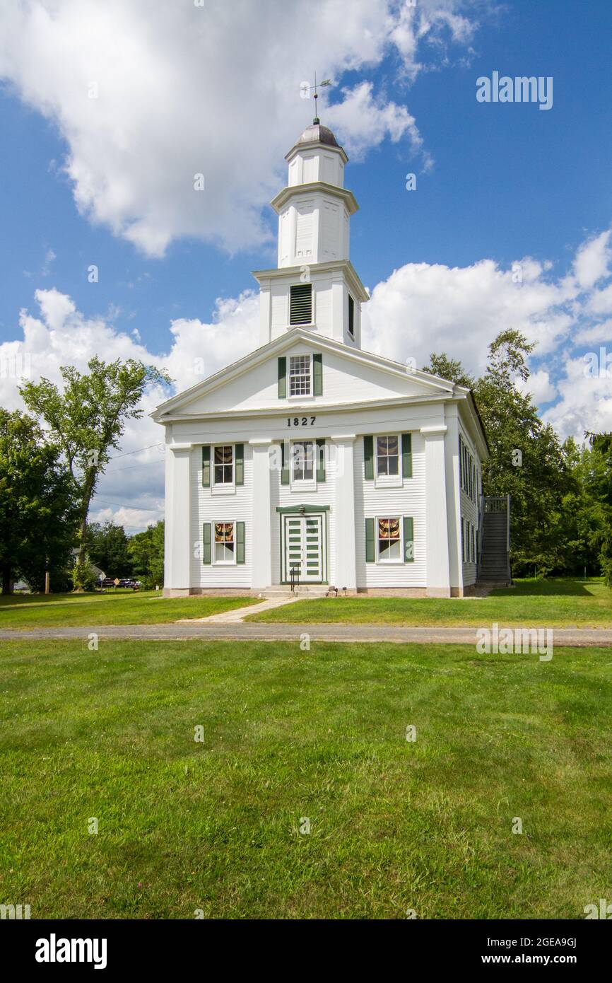 Shutesbury Community Church est une petite église sur la commune de Shutesbury, Massachusetts Banque D'Images