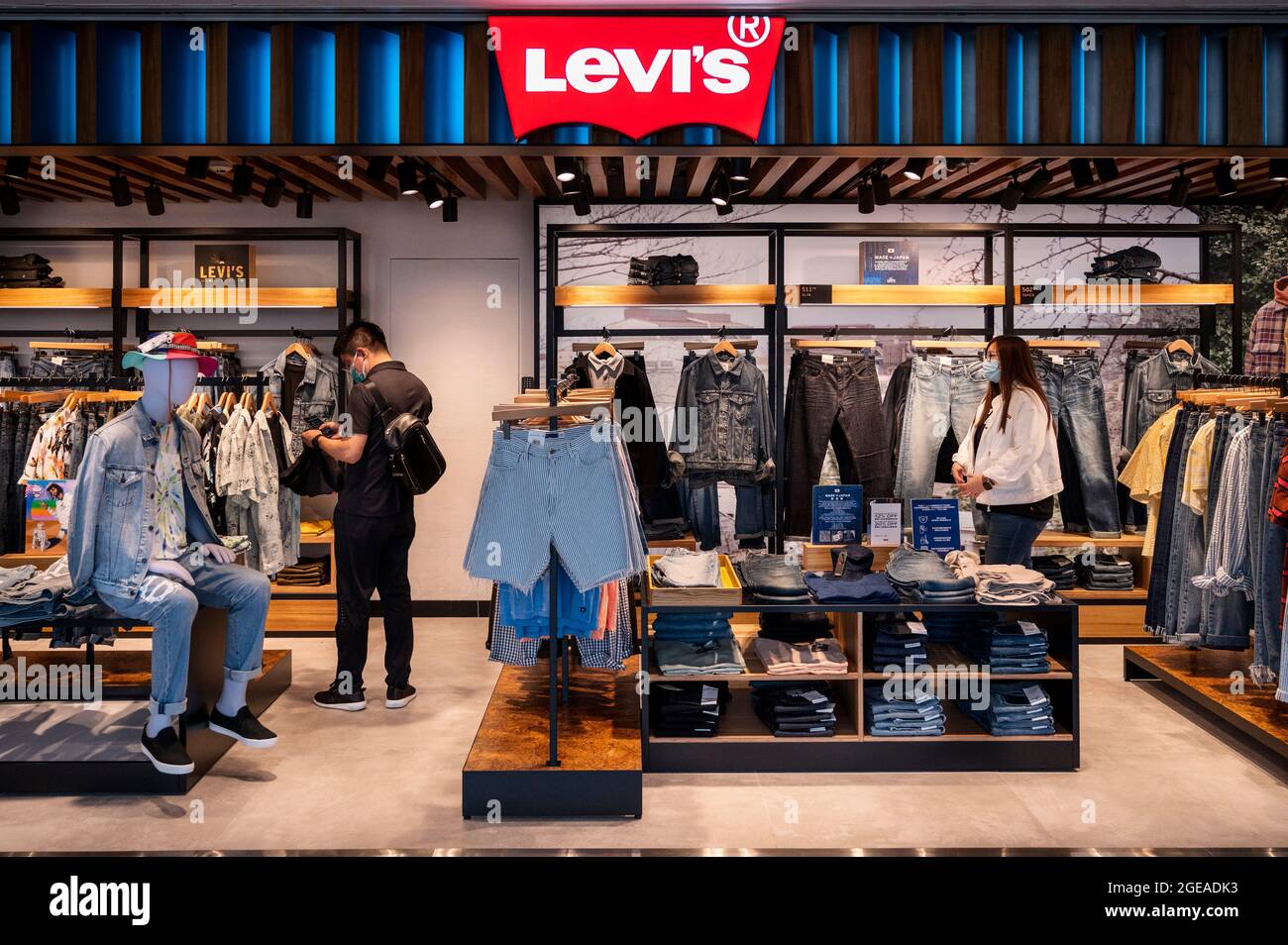La marque de la soci t am ricaine de v tements le magasin Levi