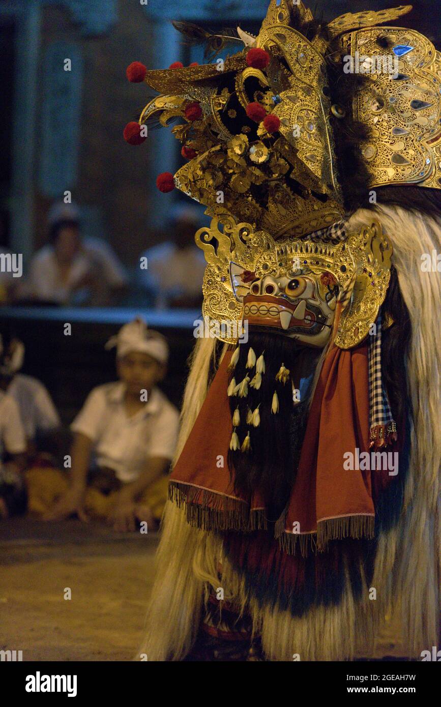 Danse Barong, Legian, Bali Banque D'Images