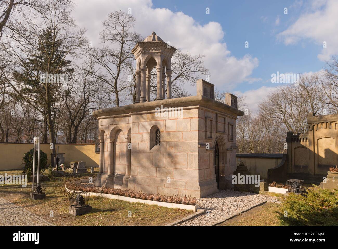 Une réplique de la chapelle du Saint-Sépulcre de Jérusalem, située dans la ville de Zagan, en Pologne. Banque D'Images