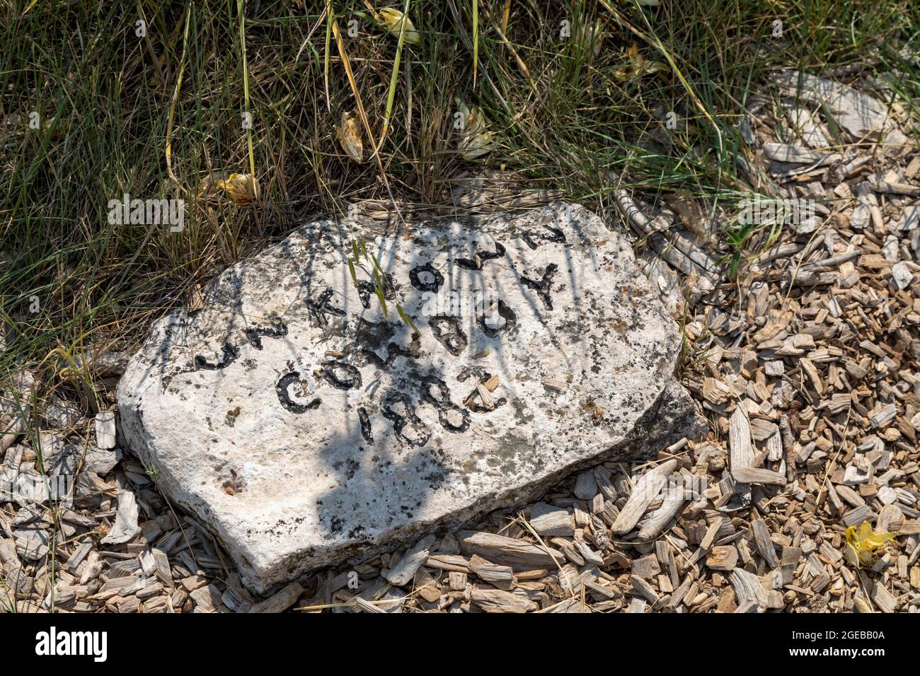 Ogallala, Nebraska - Boot Hill, un cimetière pour les combattants d'armes à feu, les victimes de meurtre, et d'autres qui a été utilisé jusqu'en 1885. Certains de ceux enterrés ici étaient cow-bo Banque D'Images