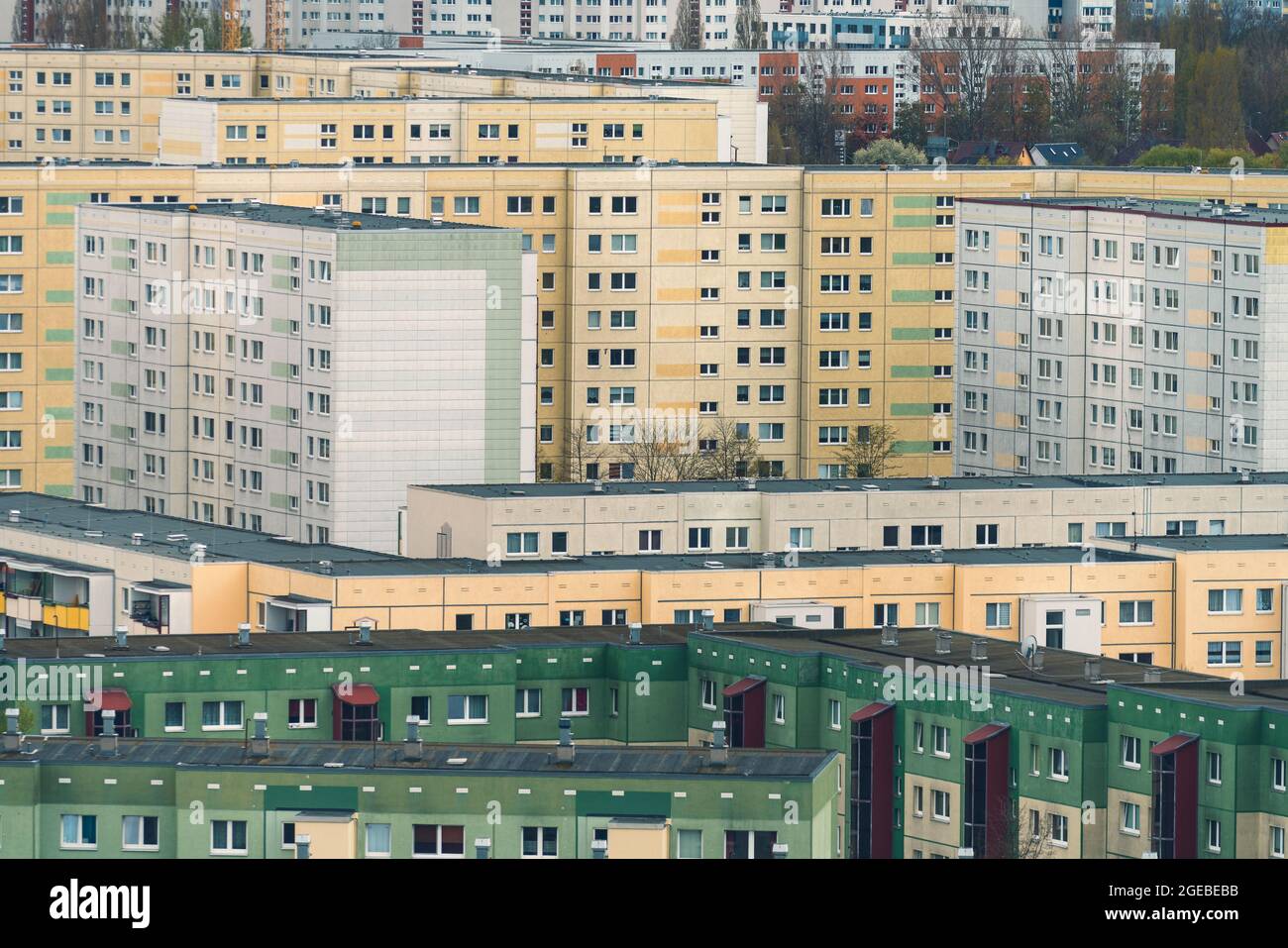 Mer de maisons, section d'un logement à Berlin-Marzahn Banque D'Images
