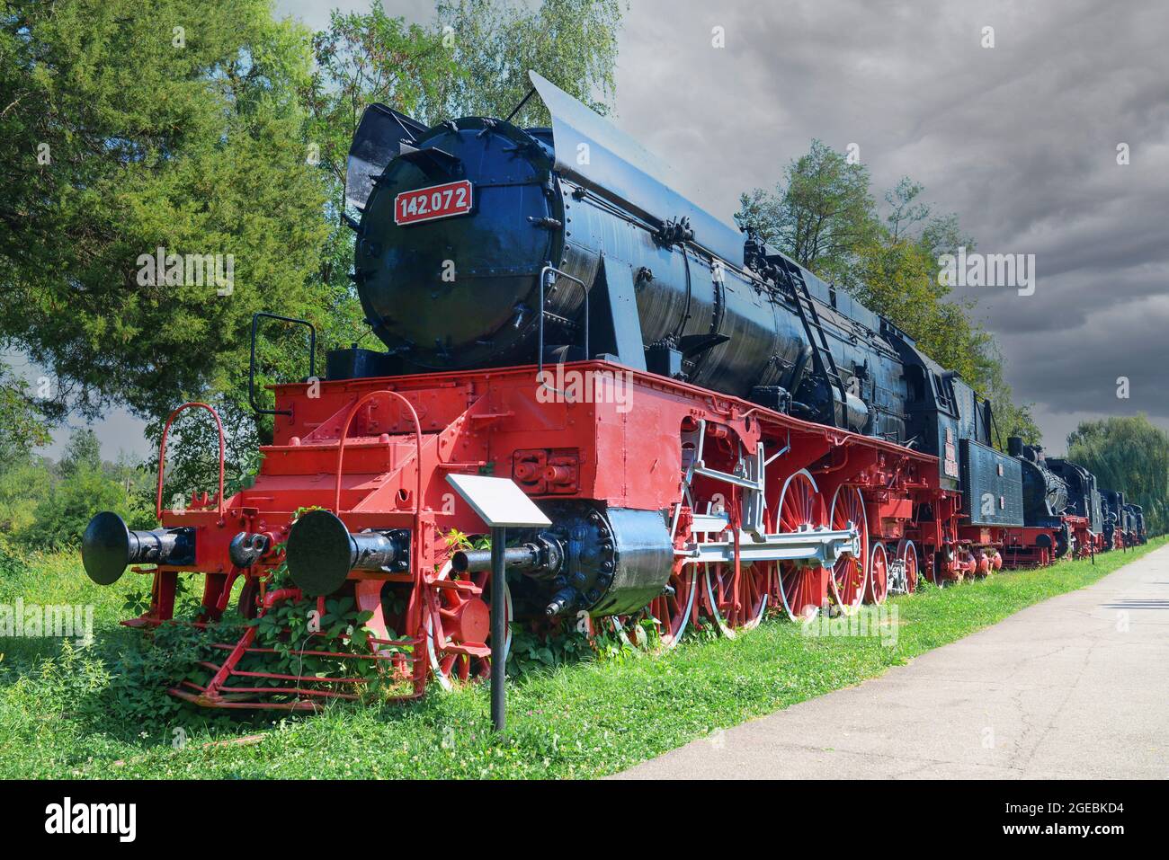 Resita ville Roumanie vapeur locomotive de plein air musée Banque D'Images