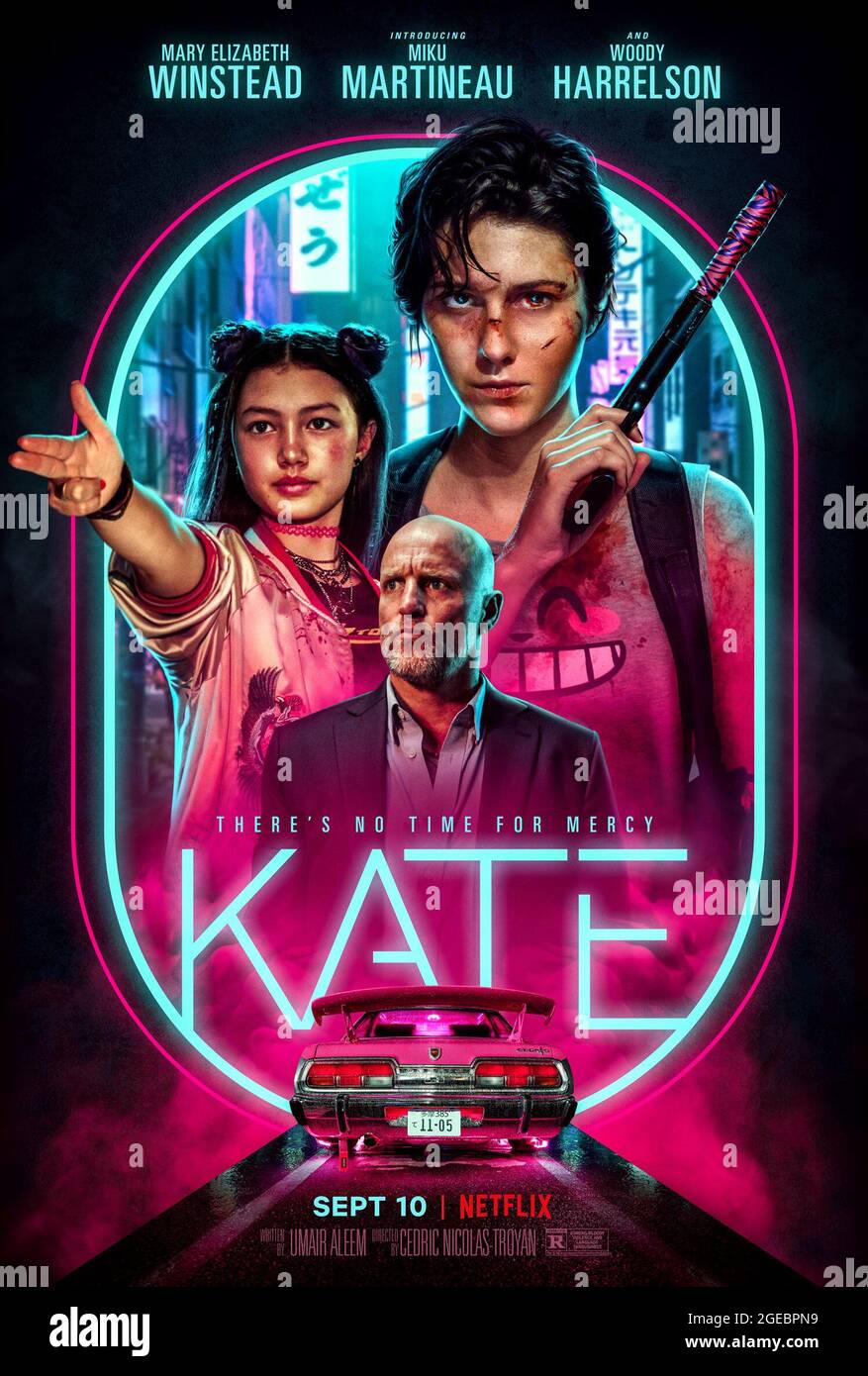 DATE DE SORTIE: 10 septembre 2021 TITRE: Kate STUDIO: Netflix DIRECTEUR: Cedric Nicolas-Troyan COMPLOT: Une femme assassine a 24 heures pour se venger de son meurtrier avant qu'elle ne meure. AVEC: Miku Martineau, Woody Harrelson et Mary Elizabeth Walplace. Affiche (Credit image: © Netflix/Entertainment Pictures) Banque D'Images