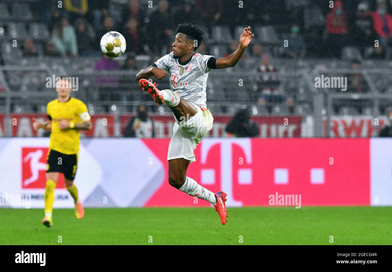 Supercup 2021, signal Iduna Park Dortmund : Bor. Dortmund - FC Bayern Munich; Kingsley Coman de Munich. Banque D'Images