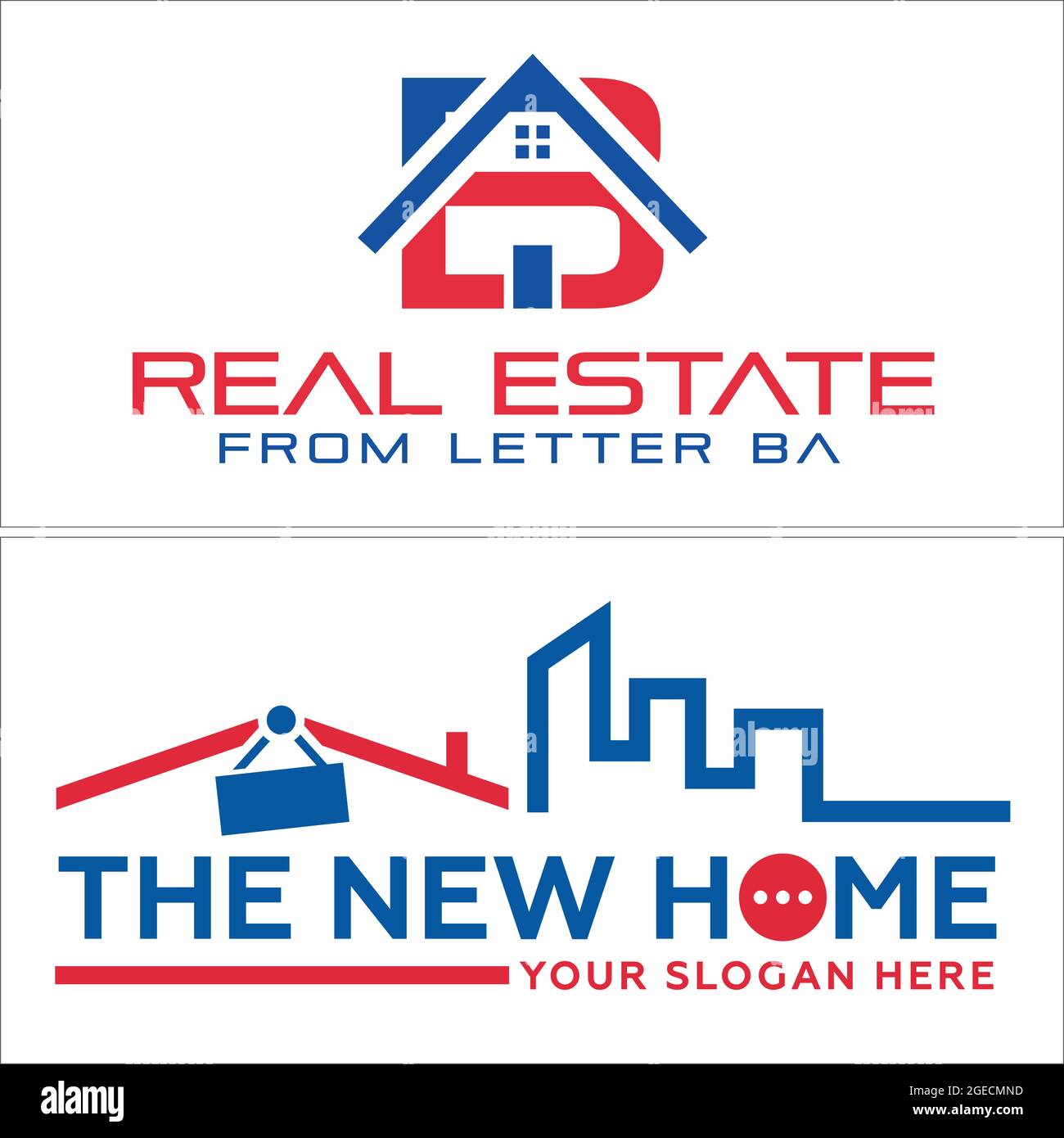 Immobilier immeuble hypothécaire maison initiale moderne logo design Illustration de Vecteur