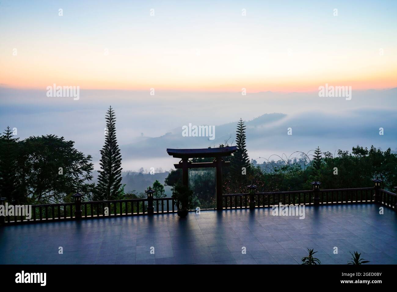 Nice Linh Quy Phap une pagode dans la province de Lam Dong au sud du Vietnam Banque D'Images