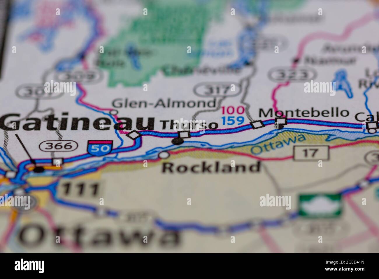 Carte de thurso quebec Banque de photographies et d’images à haute