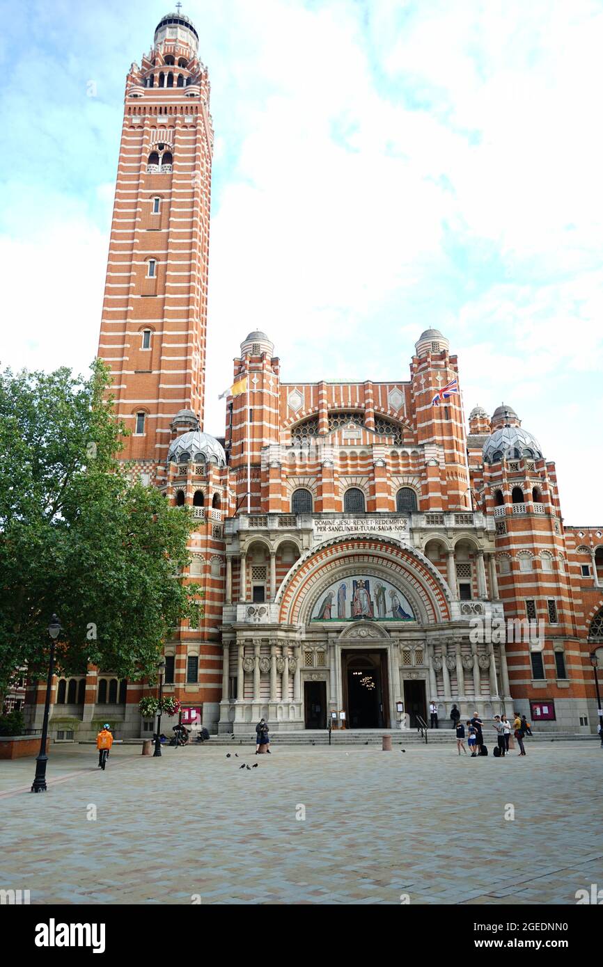 Westminster Cathedral on Victoria St à Westminster, Londres, U.K. Banque D'Images