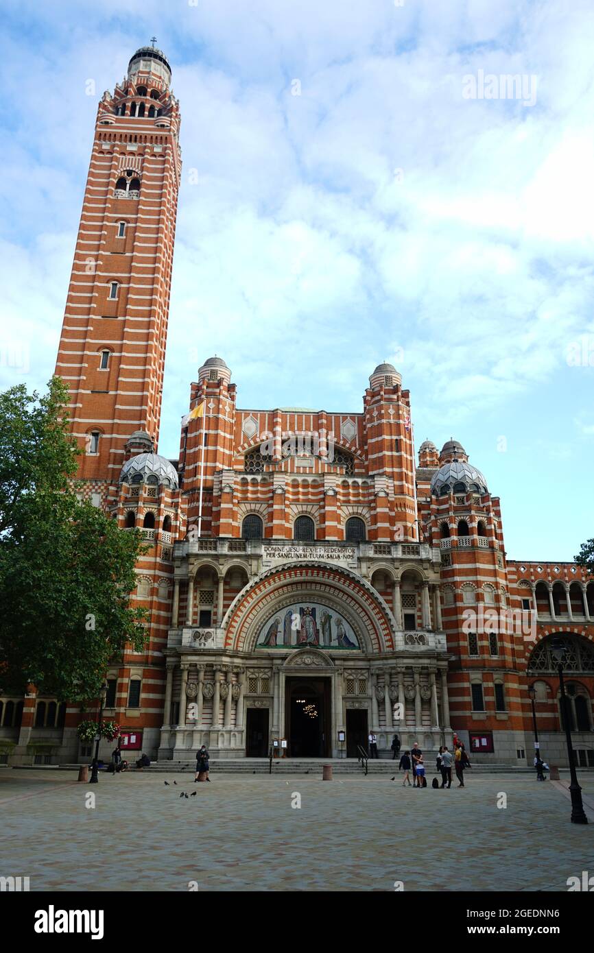 Westminster Cathedral on Victoria St à Westminster, Londres, U.K. Banque D'Images