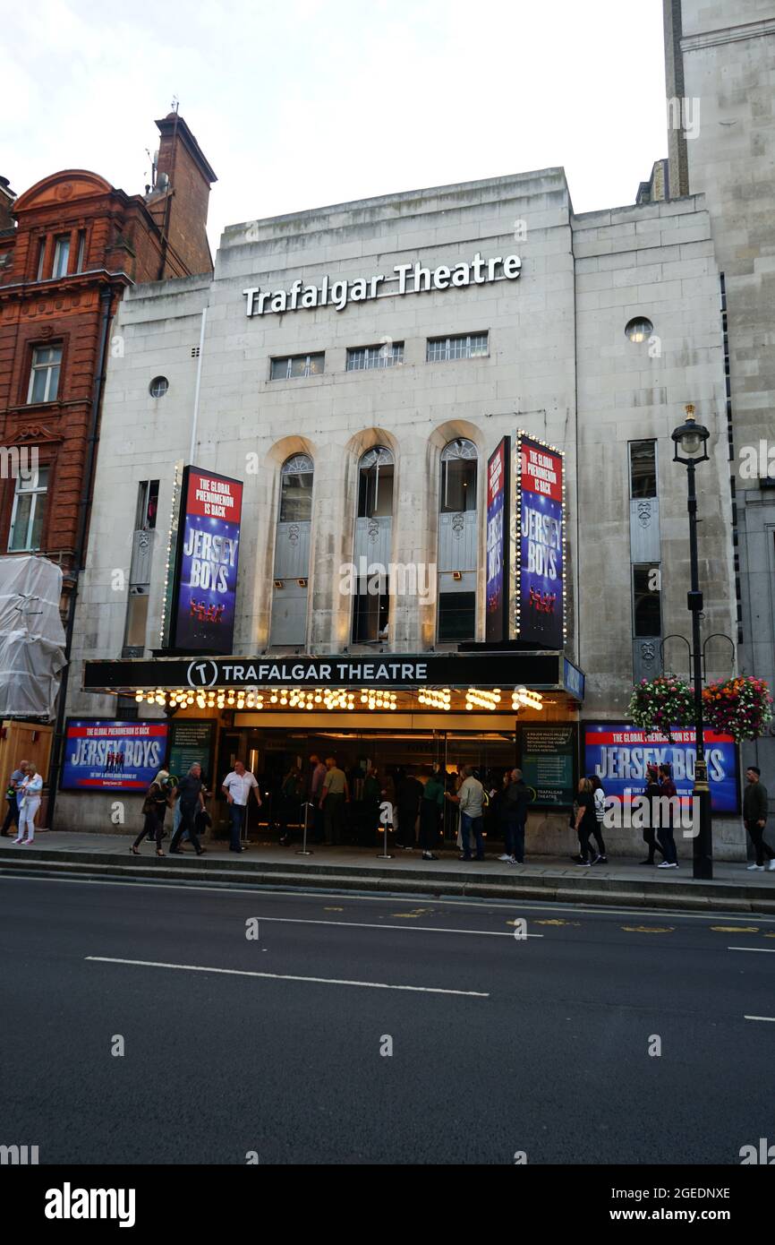 Le Trafalgar Theatre de Londres Trafalgar Square, Angleterre, Royaume-Uni Banque D'Images