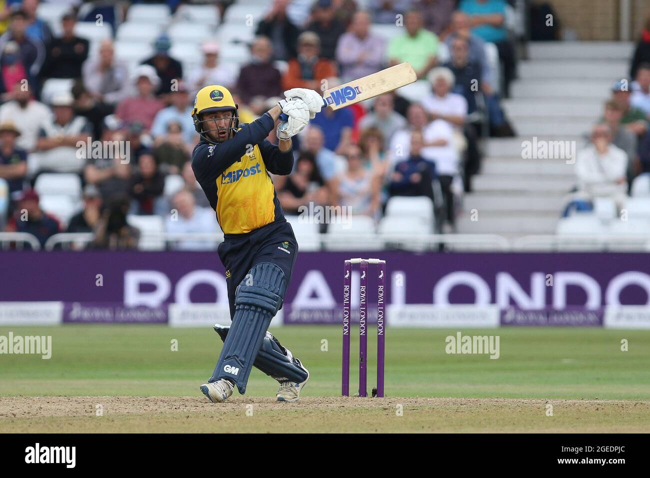 NOTTINGHAM, ROYAUME-UNI. 19 AOÛT Andrew Salter, de Glamorgan, lors du match de la Royal London One Day Cup entre le Club de cricket du comté de Glamorgan et le Durham County Cricket Club à Trent Bridge, Nottingham, le jeudi 19 août 2021. (Crédit : will Matthews | MI News) crédit : MI News & Sport /Alay Live News Banque D'Images