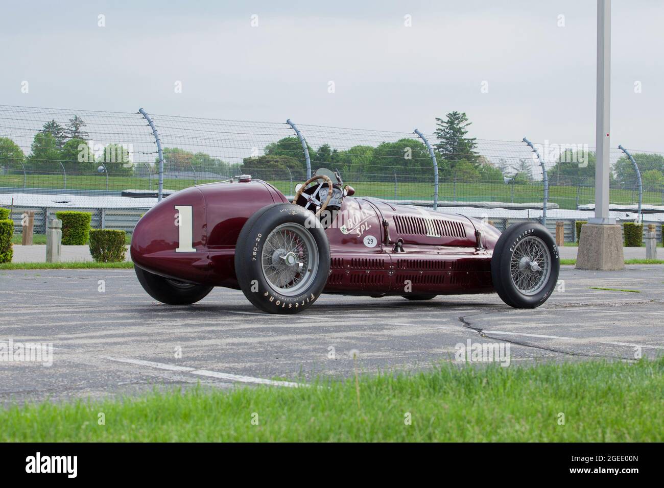 1938 Maserati 8.C.T. F., Boyle Special, l'automobile la plus réussie à faire campagne à l'arrière d'Indianapolis 500 Banque D'Images