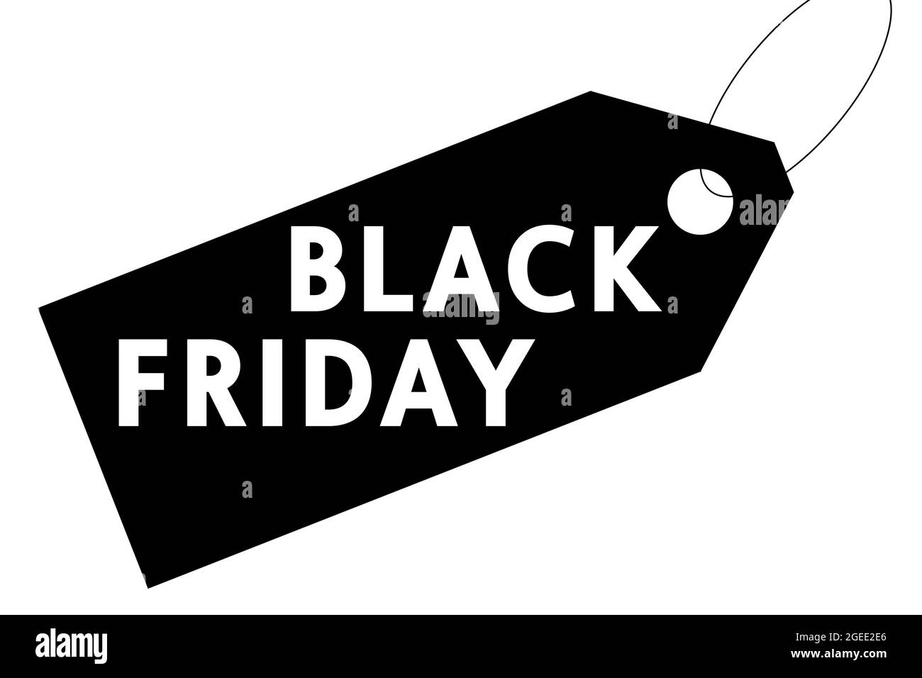 solde du vendredi fou et bannière de réduction Banque D'Images