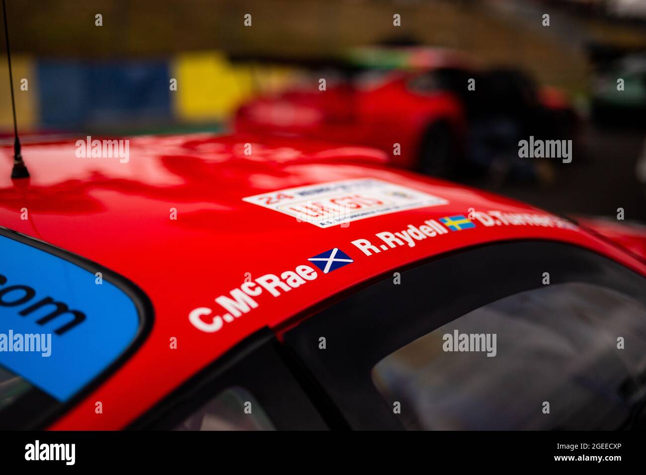 Ferrari 550 Maranello pendant les légendes de course d'endurance 2021 sur le circuit des 24 heures du Mans, du 18 au 21 août 2021 au Mans, France - photo Joao Filipe / DPPI Banque D'Images