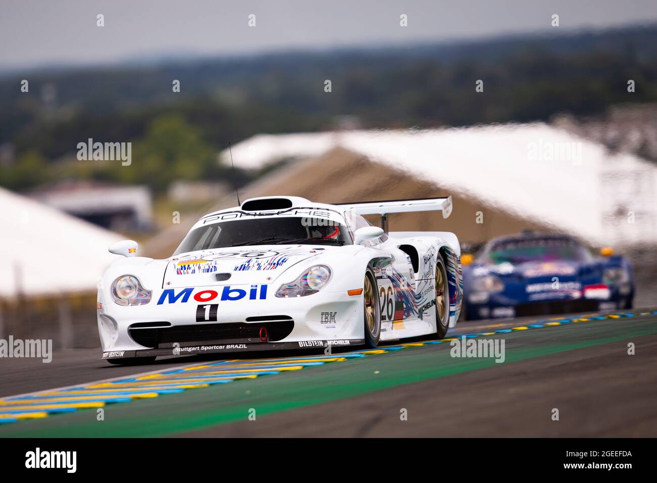 Le Mans, France. 19 août 2021. 26 Collard Emmanuel (FRA), Porsche 911 GT1, action pendant les légendes de course d'endurance 2021 sur le circuit des 24 heures du Mans, du 18 au 21 août 2021 au Mans, France - photo Joao Filipe/DPPI crédit: Agence photo indépendante/Alay Live News Banque D'Images