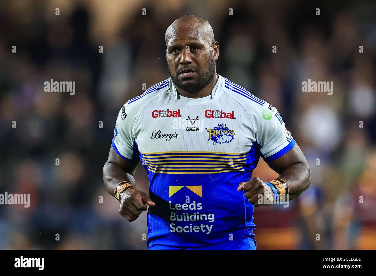 Robert Lui (6) de Leeds Rhinos in, le 8/19/2021. (Photo de Mark Cosgrove/News Images/Sipa USA) crédit: SIPA USA/Alay Live News Banque D'Images