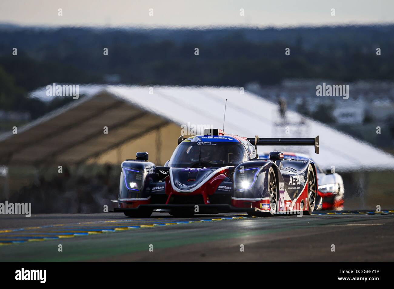 Le Mans, France. 19 août 2021. 26 McGuire James (usa), Smith Guy (ger), United Autoports, Ligier JS P320 - Nissan, action pendant la route 2021 au Mans, 4e tour de la coupe Michelin le Mans 2021 sur le circuit des 24 heures du Mans, du 18 au 21 août 2021 au Mans, France - photo Joao Filipe/DPPI crédit: Agence de photo indépendante/Alamy Live News Banque D'Images