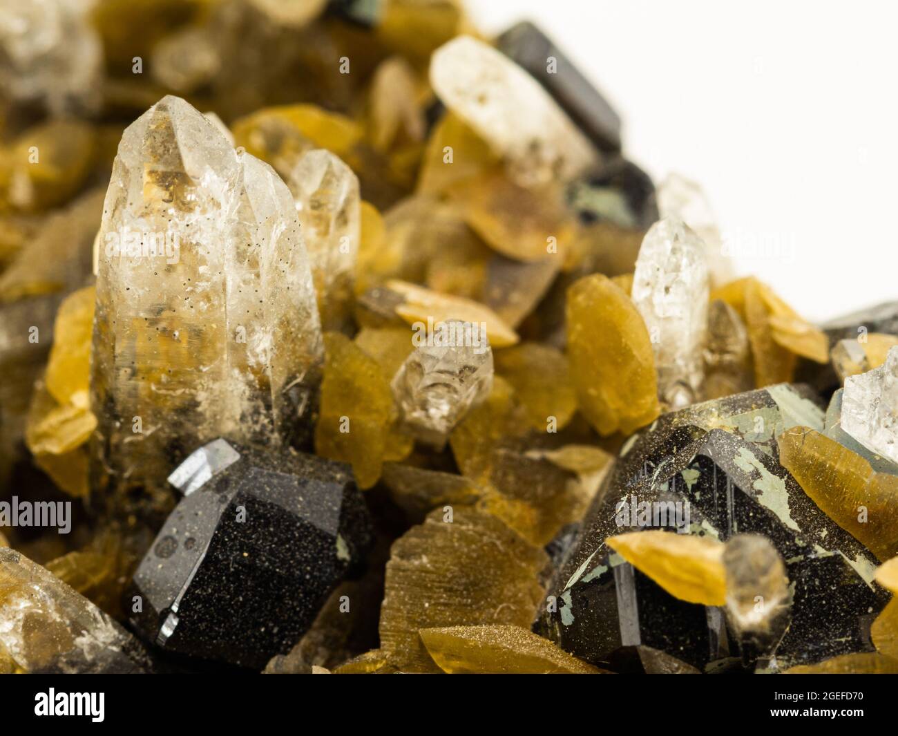 gros plan d'un spécimen de minéral à collectionner Banque D'Images