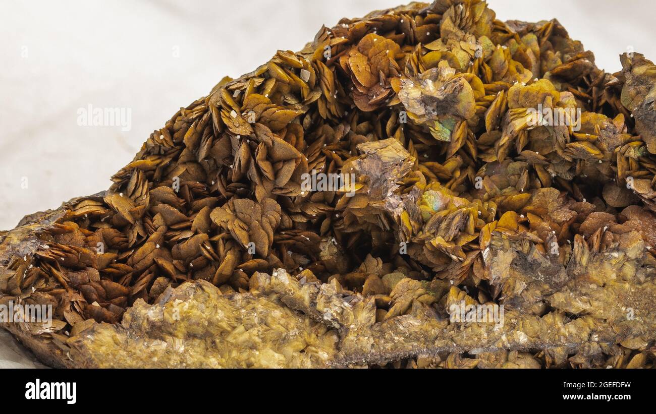 Échantillon minéral italien de siderite Banque D'Images