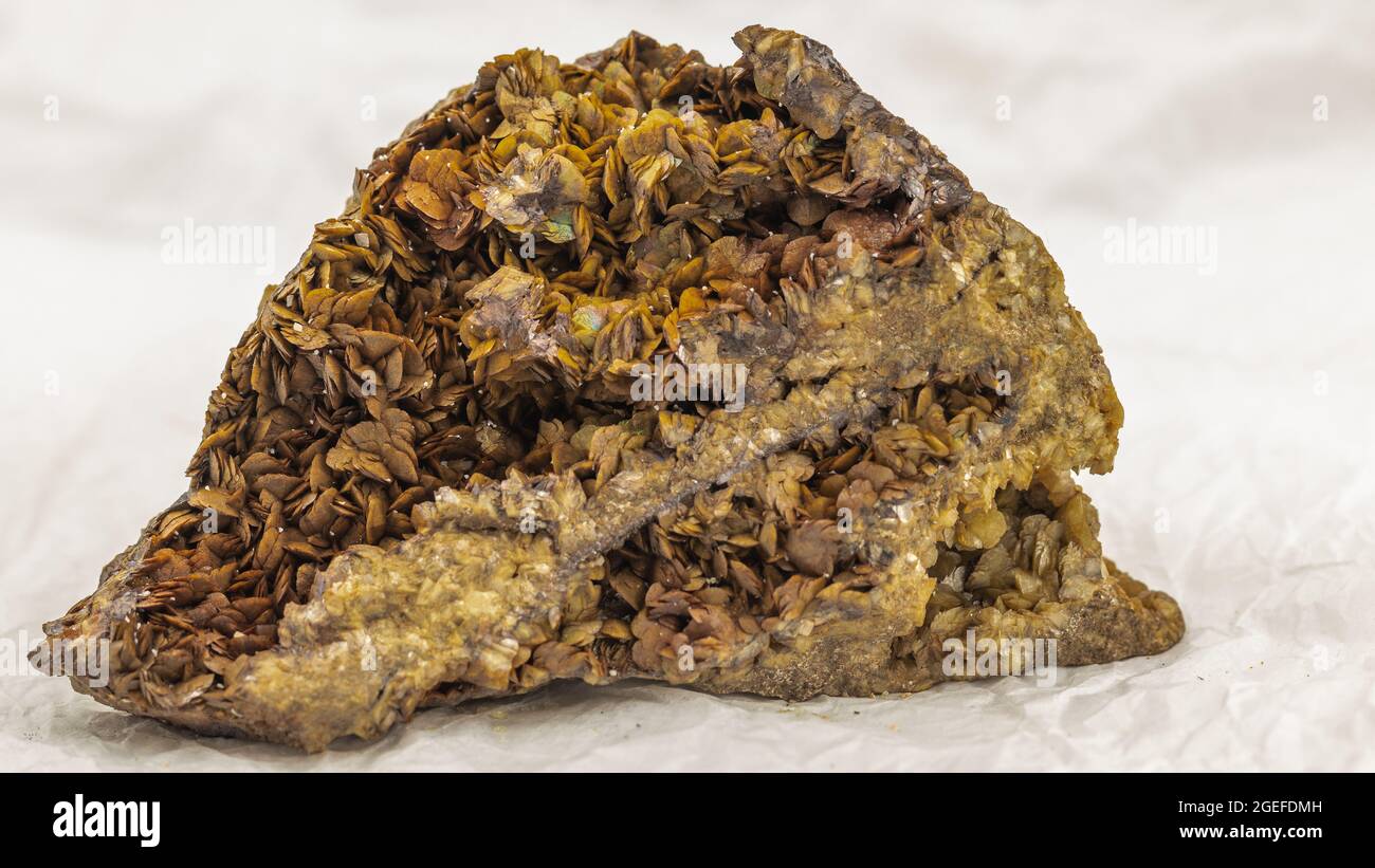 Échantillon minéral italien de siderite Banque D'Images