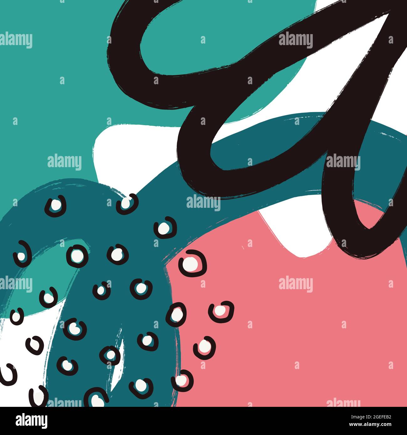 décoration florale peinte à la main Illustration de Vecteur