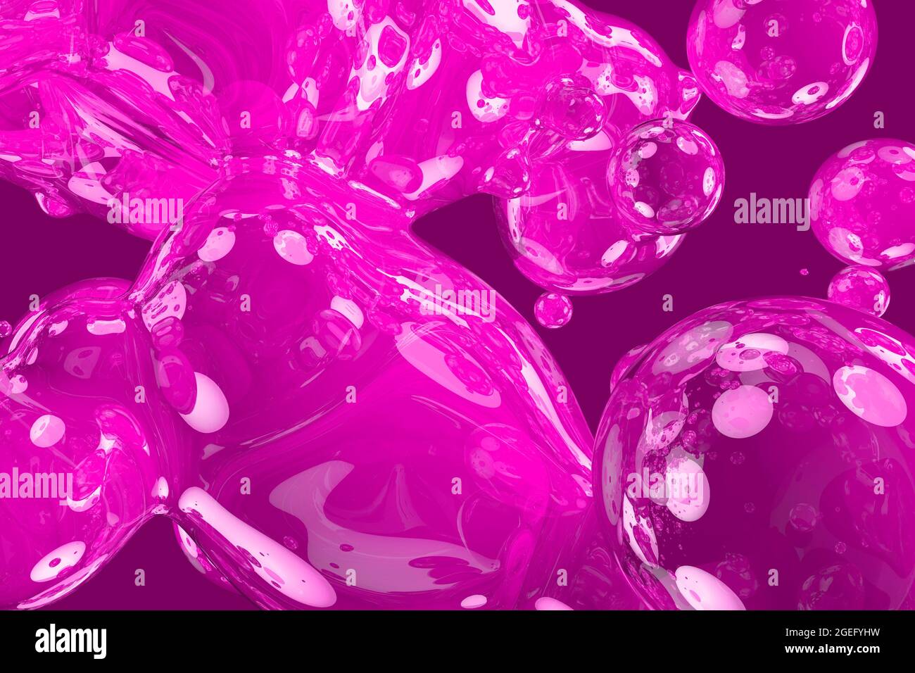 Savon rose brillant et brillant à effet brillant à effet de slime abstrait  texture dégradé 3D illustration - modèle de conception d'arrière-plan Photo  Stock - Alamy