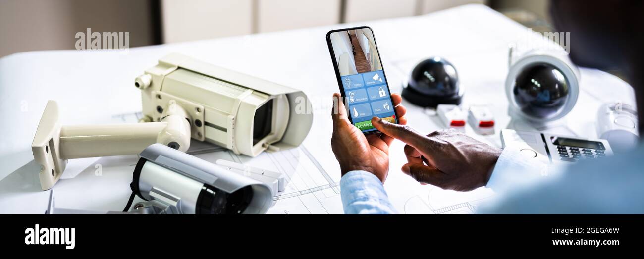 Système de surveillance et de surveillance vidéo à domicile Banque D'Images