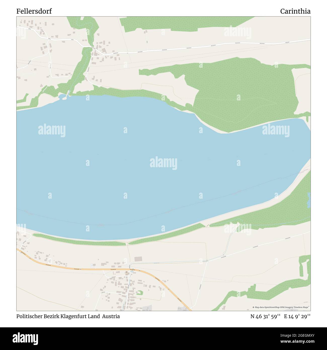 Fellersdorf, Politischer Bezirk Klagenfurt Land, Autriche, Carinthie, N 46 31' 59'', E 14 9' 29'', carte, carte intemporelle publiée en 2021. Les voyageurs, les explorateurs et les aventuriers comme Florence Nightingale, David Livingstone, Ernest Shackleton, Lewis et Clark et Sherlock Holmes se sont appuyés sur des cartes pour planifier leurs voyages dans les coins les plus reculés du monde. Timeless Maps dresse la carte de la plupart des sites du monde, montrant ainsi la réalisation de grands rêves Banque D'Images